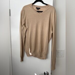 Banana Republic Beige V-Neck Sweater